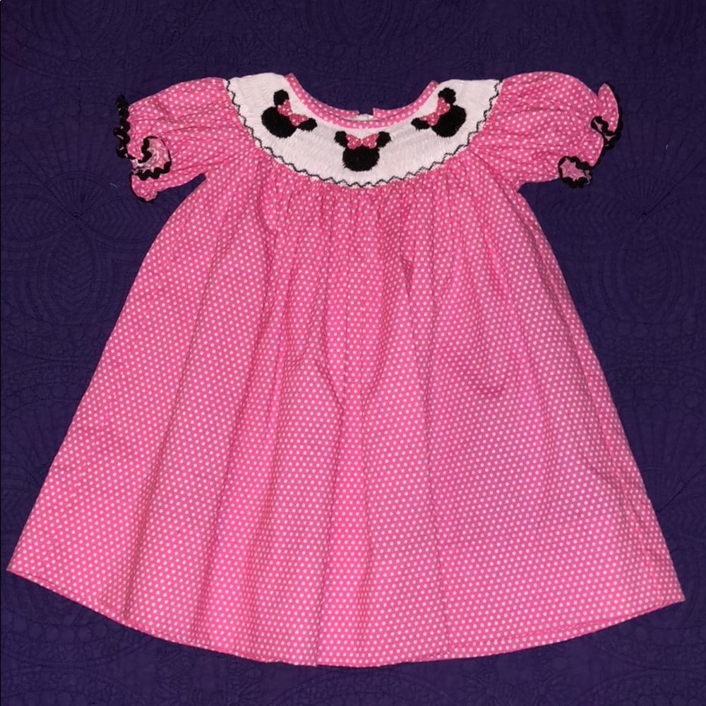 Everyday Heirloom Minnie Mouse smocked dress